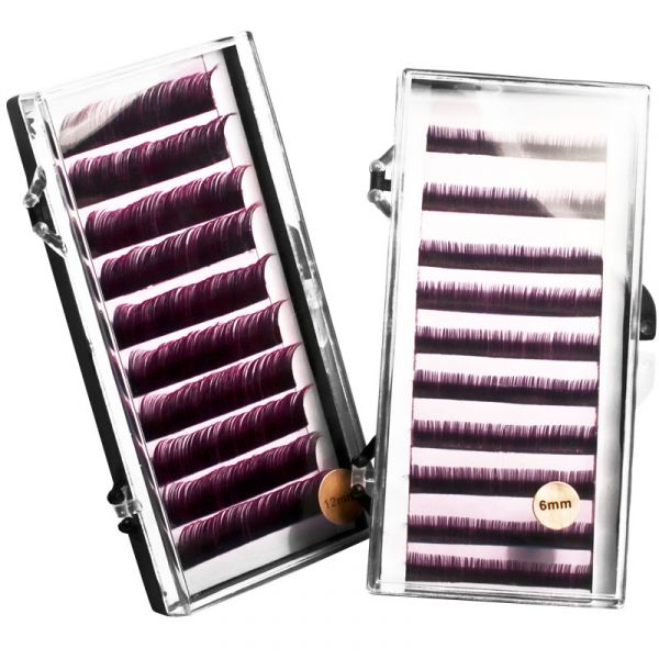 Ресницы на полосках синие, соболь 8 мм, 10 полосок, изображение 3