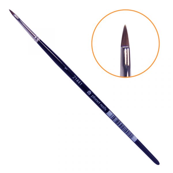Кисть Planet Nails для дизайна острая № 1 (31698.1)