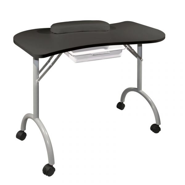 Стол для маникюра складной "Wave" черный