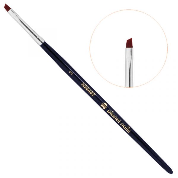Кисть Planet Nails для китайской росписи скошенная № 3 (98487.3)