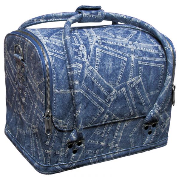 Сумка-чемодан джинс