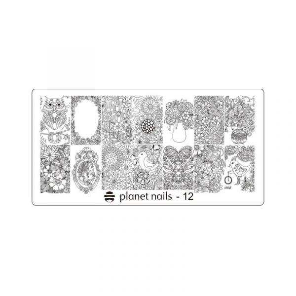 Пластина для Stamping Nail Art №12