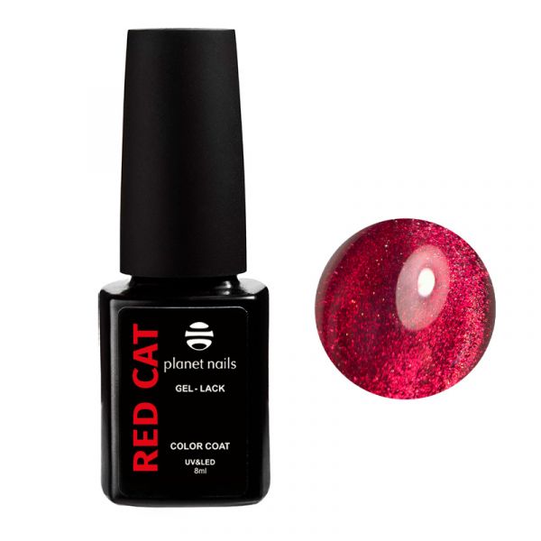 Гель-лак Planet Nails, "Red Cat" - 14685, 8мл, изображение 4