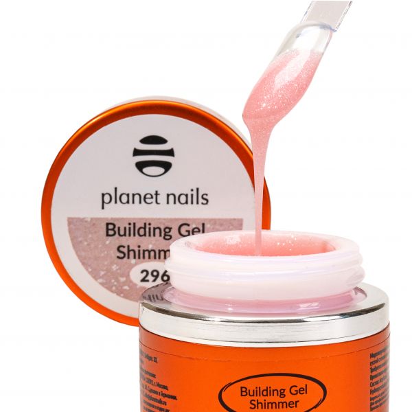 Гель Planet Nails- Shimmer Building Gel, моделирующий гель, 15 мл., изображение 3