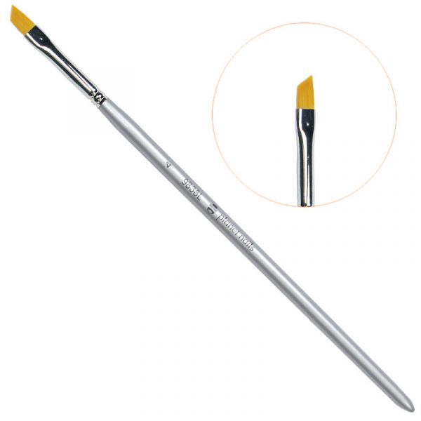 Кисть Planet Nails скошенная для французского маникюра № 4 (9838L.4)