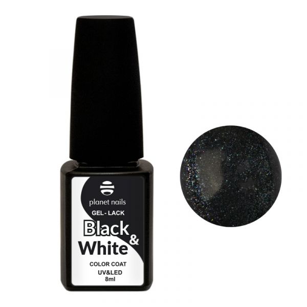 Гель-лак Planet Nails, "Black&White" - 444, 8мл
