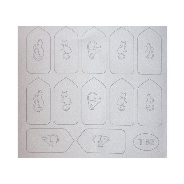 Металлизированные наклейки-трафареты, изображение 19