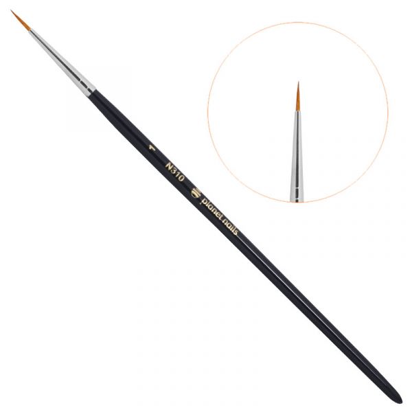 Кисть Planet Nails для дизайна круглая № 1 (310.1)