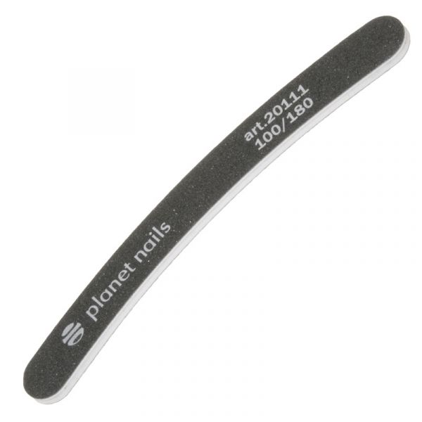 Пилка для ногтей бумеранг черная 100/180, изображение 3
