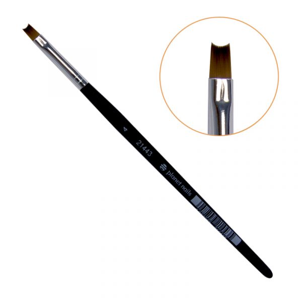 Кисть Planet Nails для дизайна полукруг №4 (9849.4)