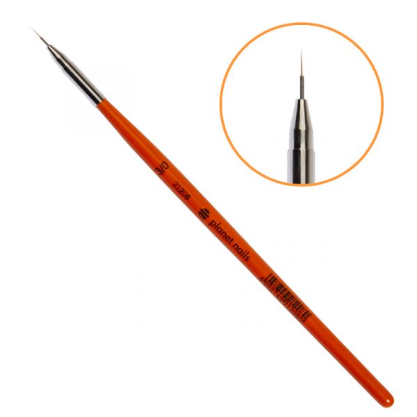 Кисть Planet Nails для дизайна лайнер, синтетика №3/0