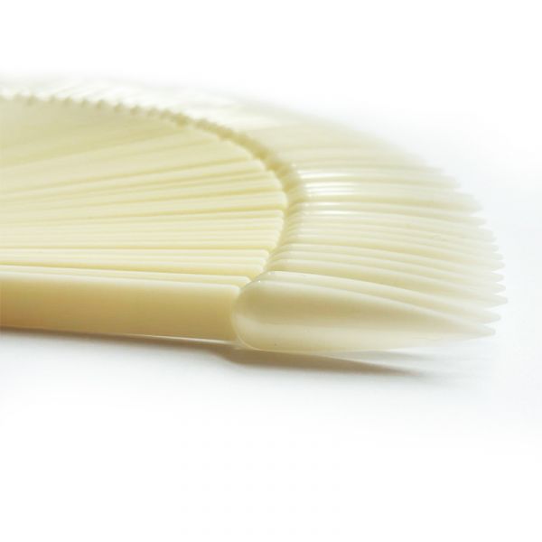 Палитра для лаков "веер", натуральная 48 шт, острая форма, изображение 4