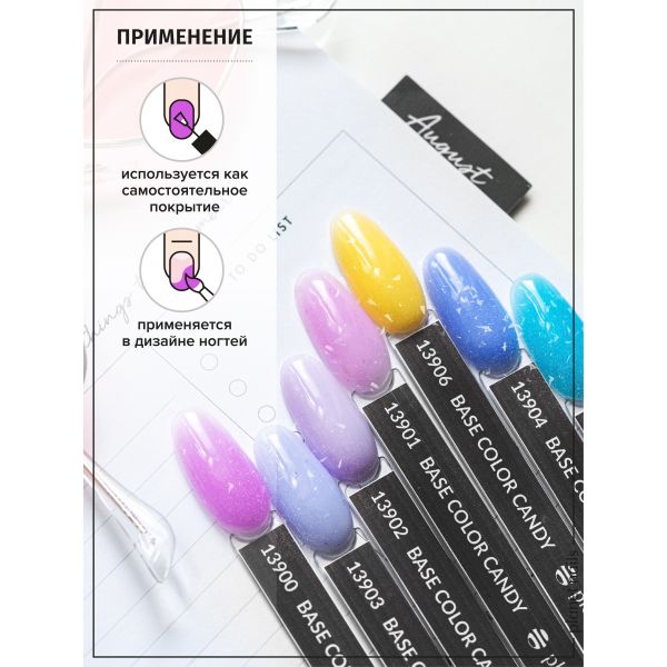 Гель-лак Planet Nails, BASE COLOR "CANDY"- 900, 8 мл, изображение 5