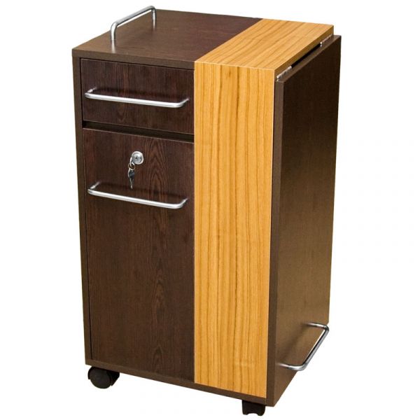 Стол-тумба складной для маникюра, коричневый, изображение 3