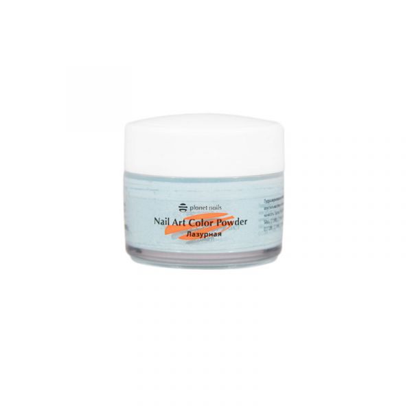 Пудра акриловая Planet Nails - цветная, лазурная 5г.