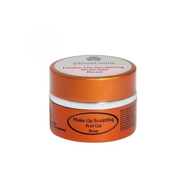 Гель Planet Nails - MAKE UP SCULPTING PROF GEL ROSE – моделирующий гель, розовый, 15 г