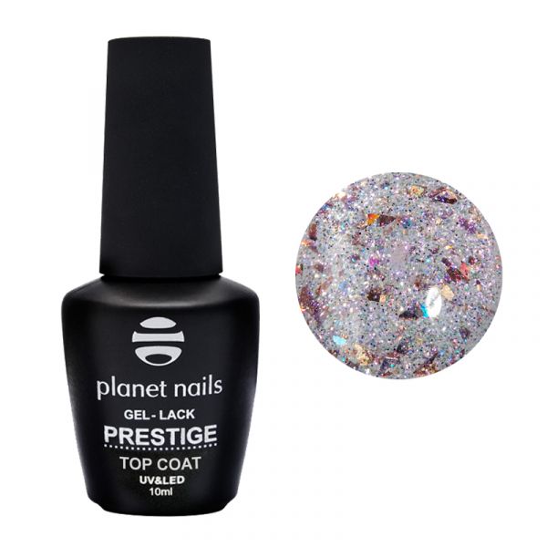 Гель-лак Planet Nails, "PRESTIGE" - TOP SHINE Venus, без липкого слоя, 10 мл, изображение 2