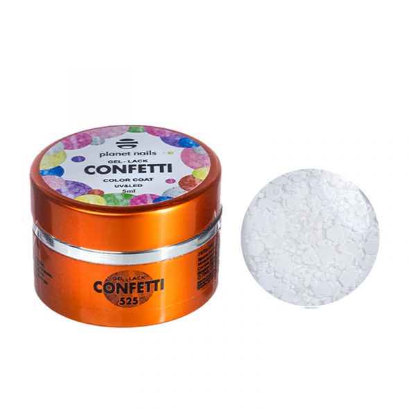 Гель-лак Planet Nails, "CONFETTI" - 525, 5 мл