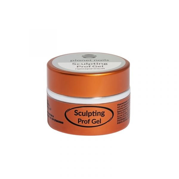 Гель Planet Nails - SCULPTING PROF GEL - моделирующий прозрачный гель, 15 г