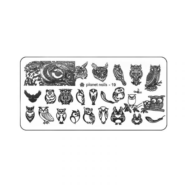 Пластина для Stamping Nail Art №19