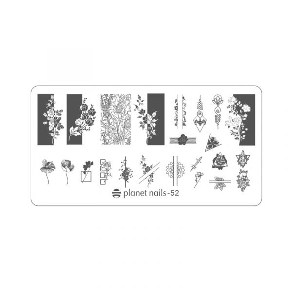Пластина для Stamping Nail Art №52