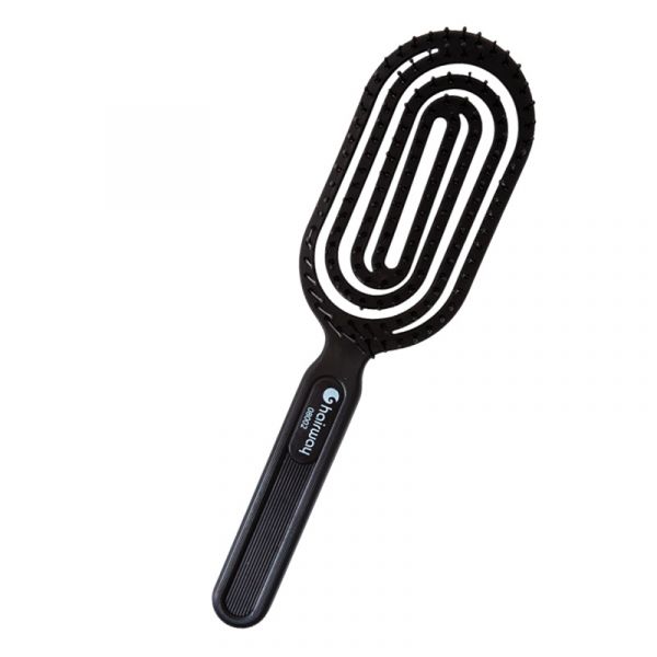 Щетка Hairway Eco static free массажная 8 рядов черная антистатик