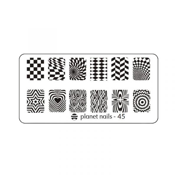 Пластина для Stamping Nail Art №45