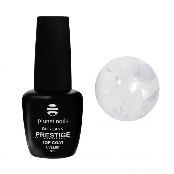 Гель-лак Planet Nails,  TOP COAT "FLAKE" - 920, с матовым эффектом, 8мл, изображение 3