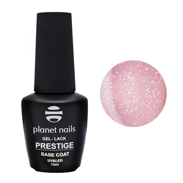 Гель-лак Planet Nails, "PRESTIGE" - BASE SHIMMER NATURAL PINK, 10 мл, изображение 2