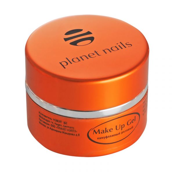 Гель Planet Nails - Make Up Gel Rose 15г - камуфлирующий розовый, изображение 3