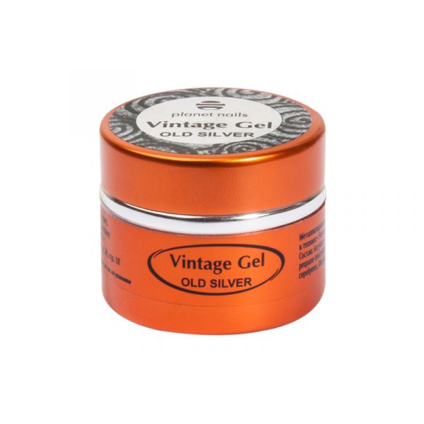 Гель-паста для чеканки Planet Nails - Vintage Gel old silver 5г