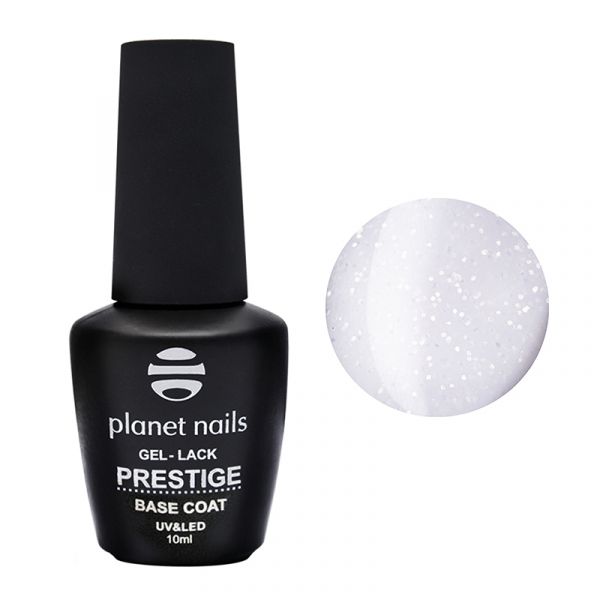 Гель-лак Planet Nails, "PRESTIGE" - BASE SHIMMER WHITE, 10 мл, изображение 2