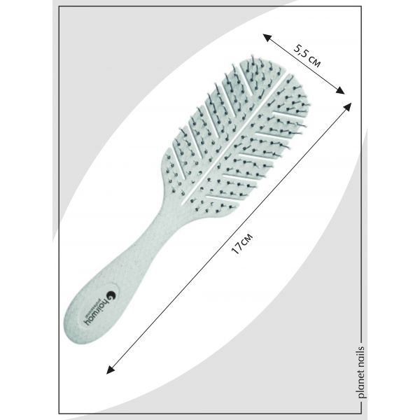 Щетка Hairway Eco Corn массажная 10 рядов 17см мятная, изображение 4