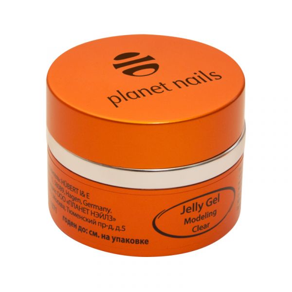 Гель-желе Planet Nails - Modeling Clear Jelly Gel конструирующий, прозрачный 30г, изображение 2