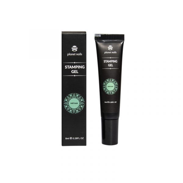 Гель-краска Planet Nails Stamping Gel мятная, 8мл, изображение 3
