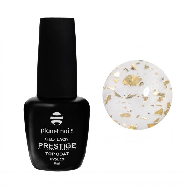 Гель-лак Planet Nails,  TOP COAT "FLAKE" - 924, с матовым эффектом, 8мл, изображение 2