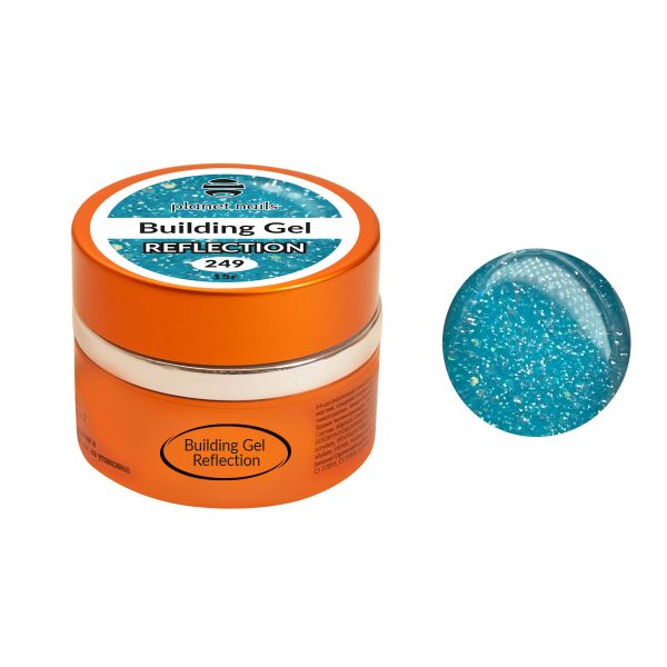 Гель Planet Nails - Building Gel Reflection, моделирующий цветной гель, 15 гр.